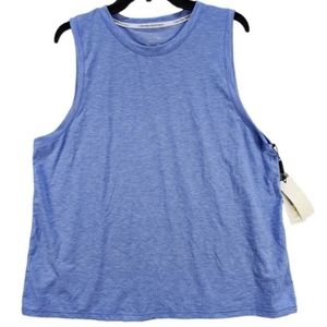 Calvin Klein Performance Wick Dropped-Armhole Tank Top Women's Small Hyacinth NW
